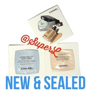 5/$15 CHANEL LES BEIGES Healthy Glow Foundation B30 HYDRA BEAUTY MICRO CREME